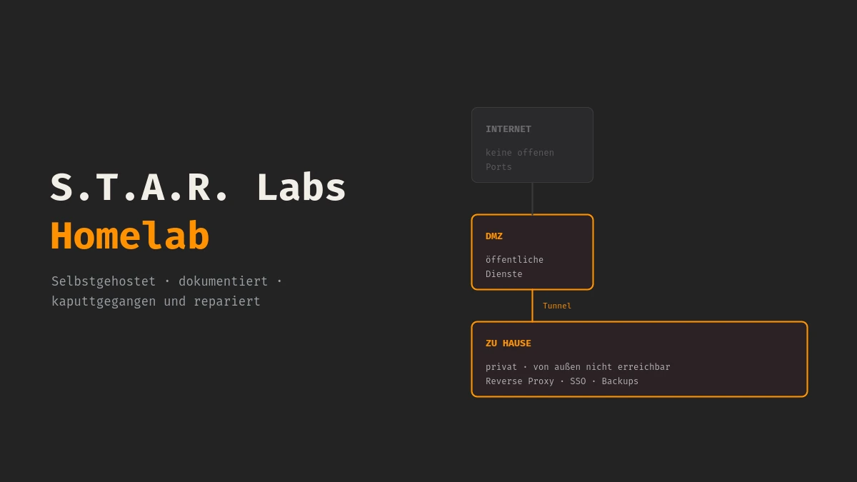 S.T.A.R. Labs – Das eigene Rechenzentrum