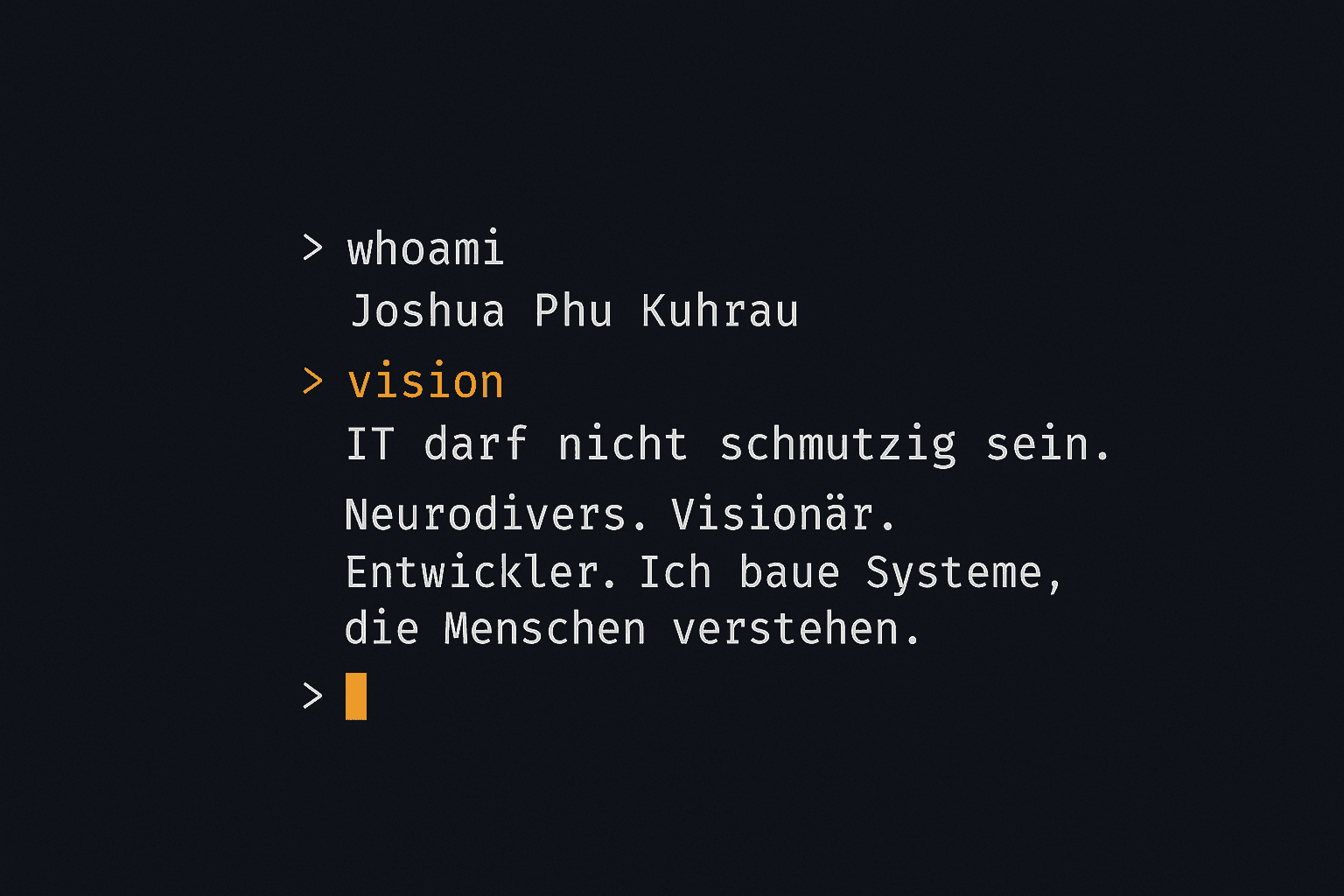 Coverbild für Wer ich bin – und warum ich IT anders denke