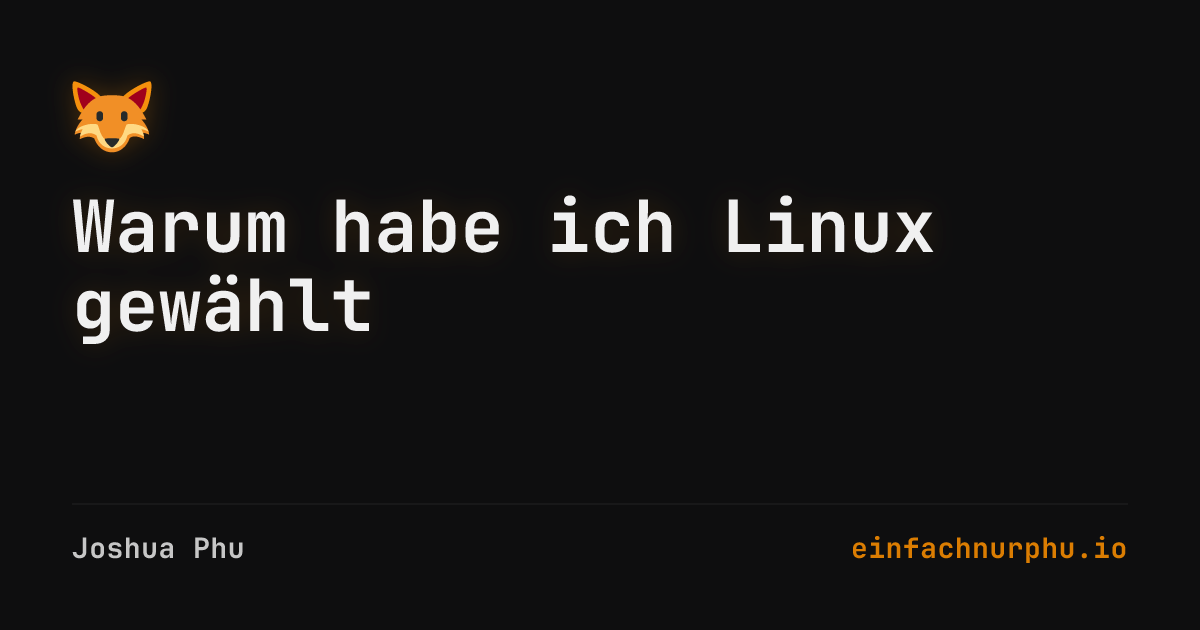 Preview – Warum habe ich Linux gewählt